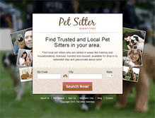 Tablet Screenshot of pet-sitter-directory.com